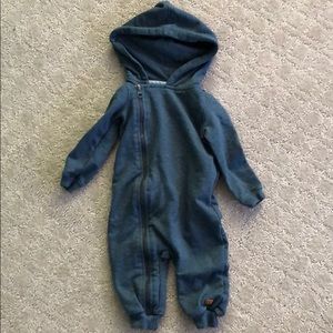 6-9mos zipper one piece. 7 for all man kind